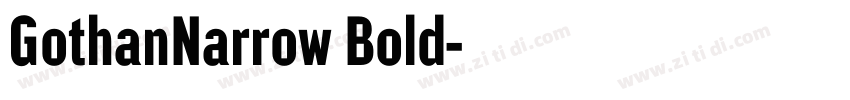 GothanNarrow Bold字体转换